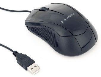 Raton Gembird Usb Negro Mus 3b 02